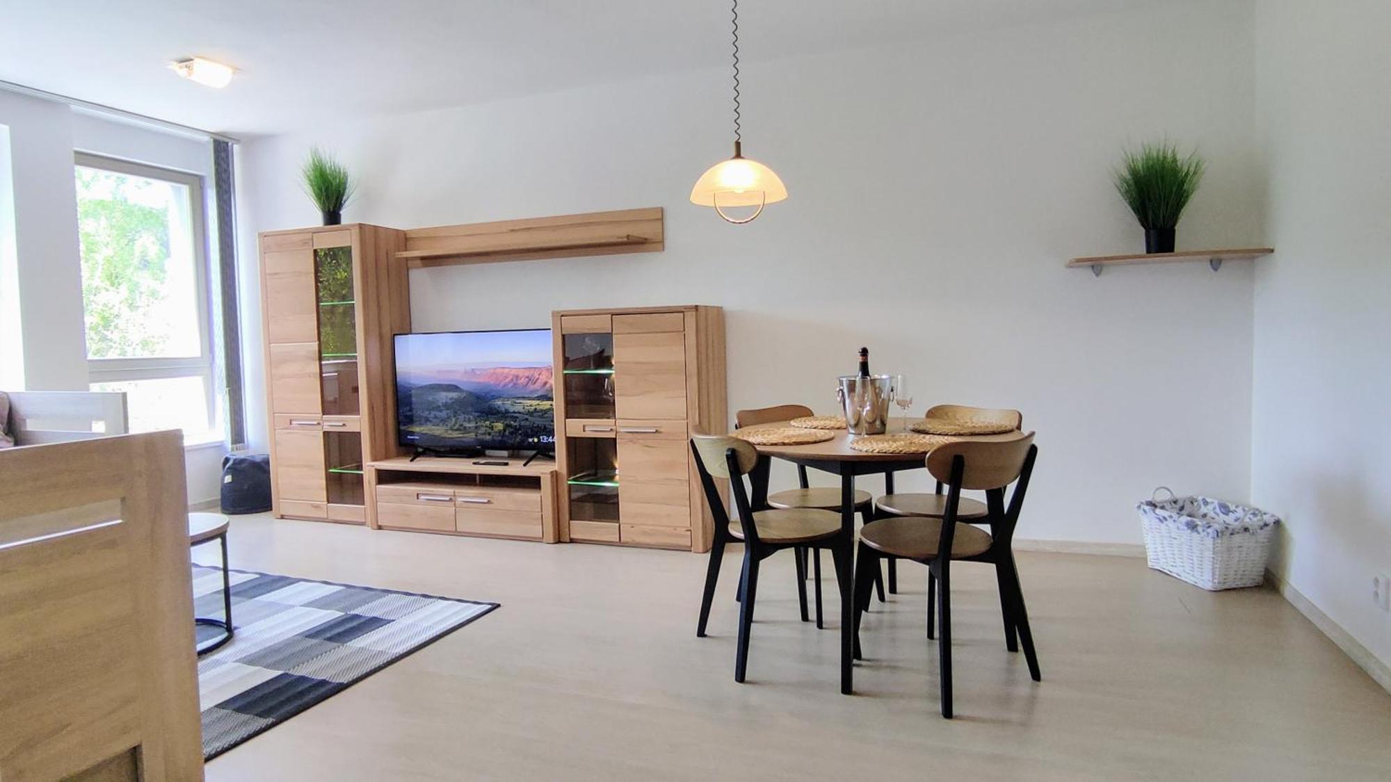 WELLNESS APARTMÁN RESIDENT HARRACHOV C308 Horský apartmán 2KK s velkou terasou a vlastním parkováním v garáži Esterno foto