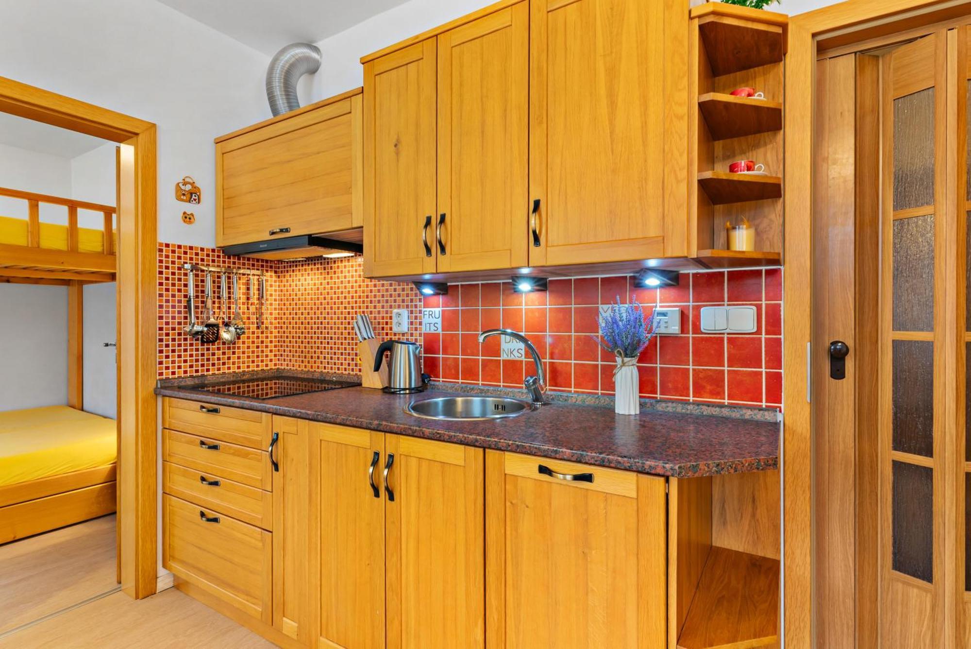 WELLNESS APARTMÁN RESIDENT HARRACHOV C308 Horský apartmán 2KK s velkou terasou a vlastním parkováním v garáži Esterno foto