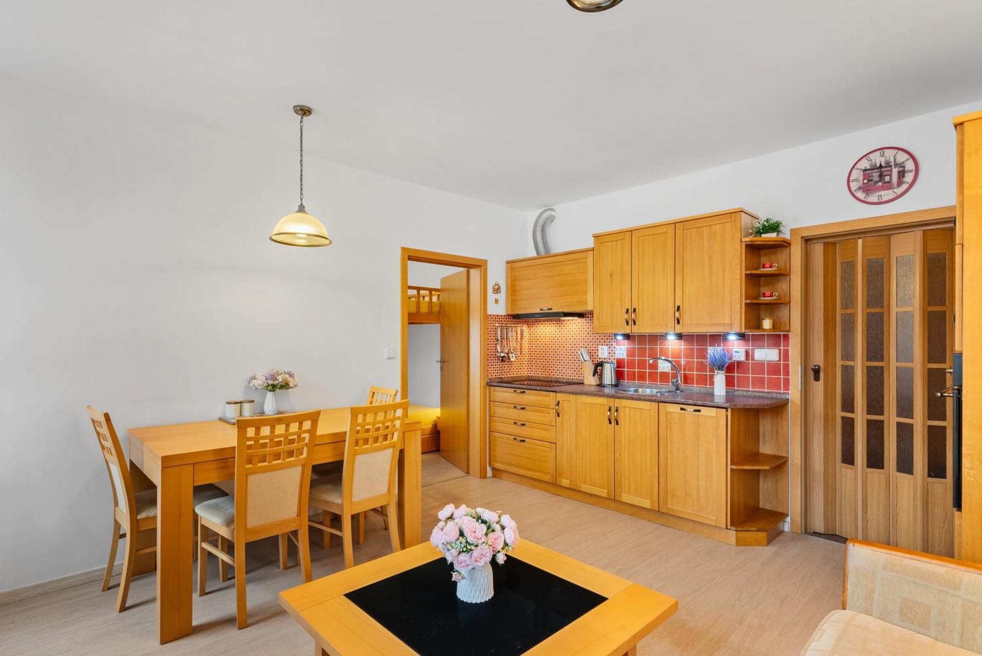 WELLNESS APARTMÁN RESIDENT HARRACHOV C308 Horský apartmán 2KK s velkou terasou a vlastním parkováním v garáži Esterno foto